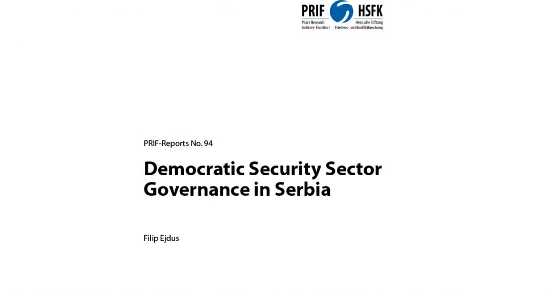 Democratic Security Sector Governance in Serbia