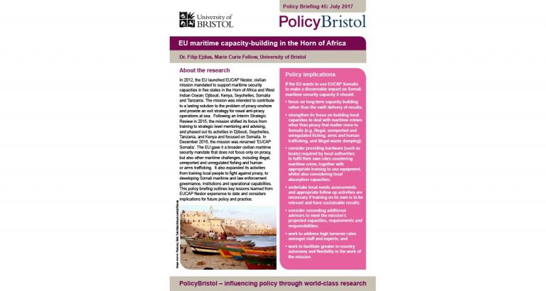 EU maritime capacity-building