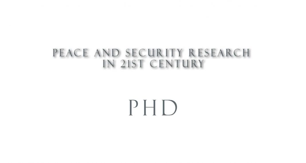 Peace and Security Research in 21st century