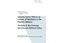 Security Sector Reform as a Driver of Resilience in the Western Balkans Security Sector Reform