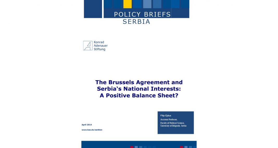 The Brussels Agreement and Serbia's National Interests