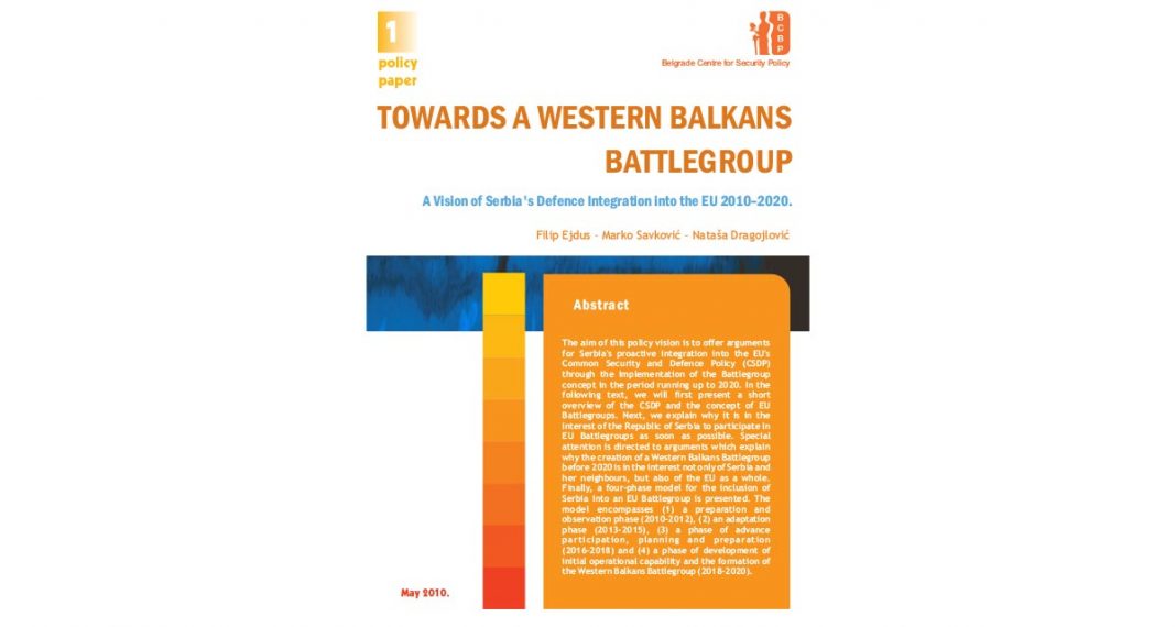 Towards the Western Balkans Battle Group